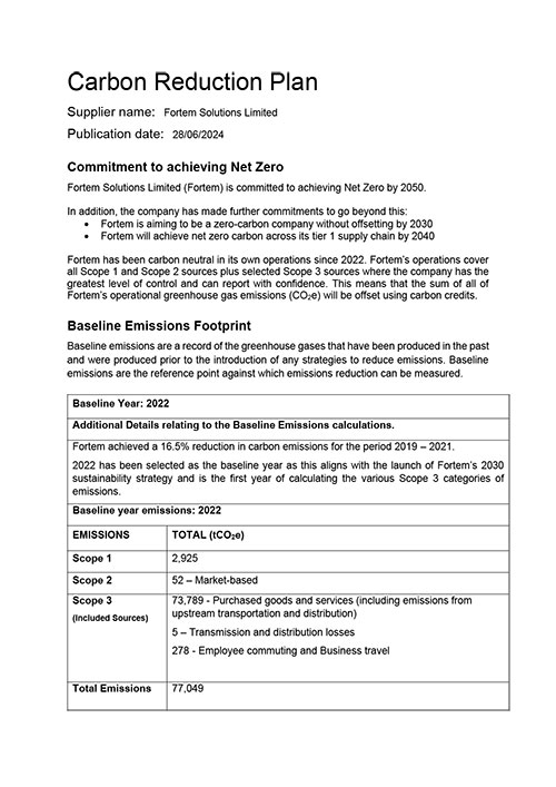 Carbon Reduction Plan