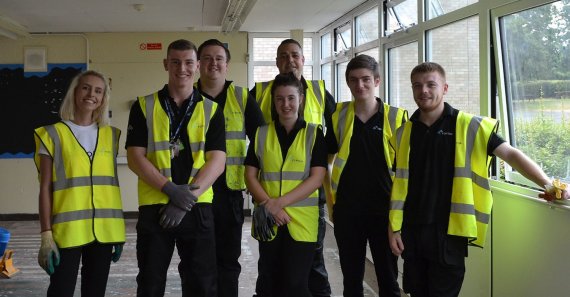 Southern Trainees transform Baldock school gym into new skills centre